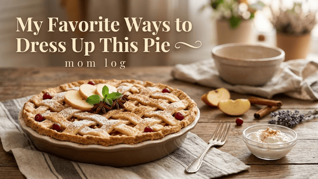 Beautifully decorated freshly baked pie topped with whipped cream and fruit garnishes on a rustic table