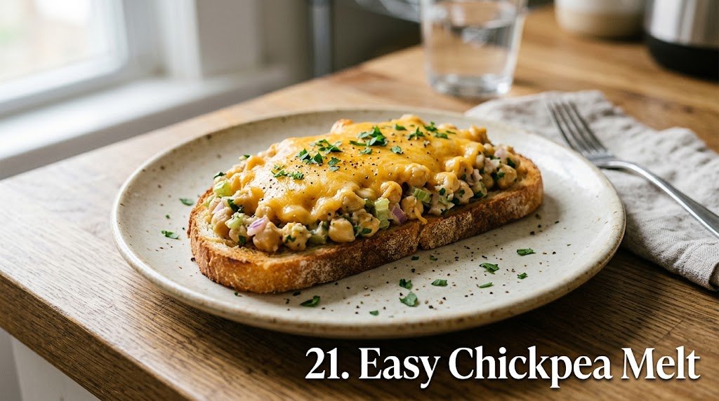 Easy Chickpea Melt 

