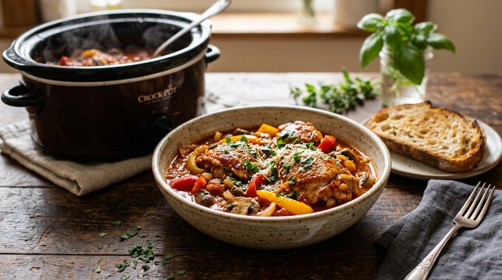 Slow Cooker Chicken Cacciatore