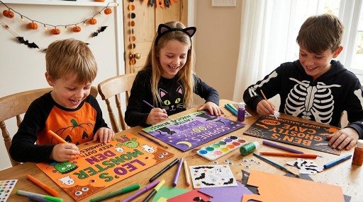 DIY Halloween door name signs