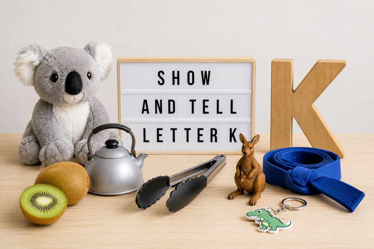 show and tell letter K ideas for preschool