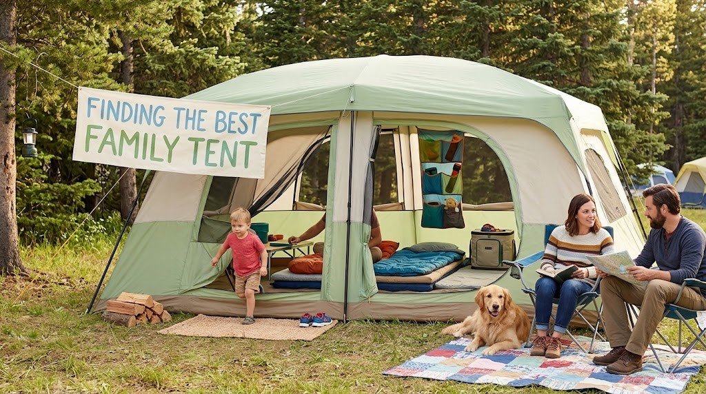 Family tent suited to different camping styles
