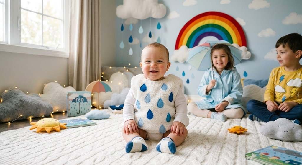Baby cloud with raindrops Halloween costume