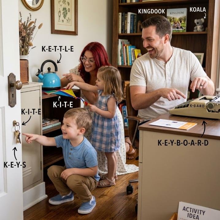 K word treasure hunt for kids