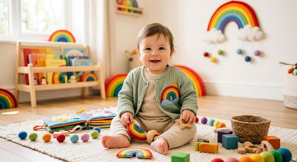 Baby rainbow explorer Halloween costume