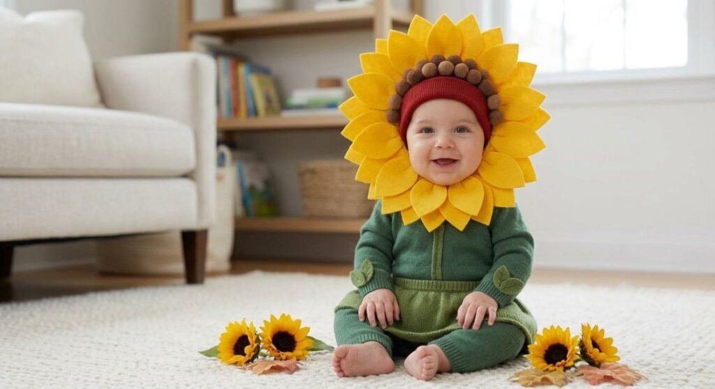 Baby sunflower Halloween costume