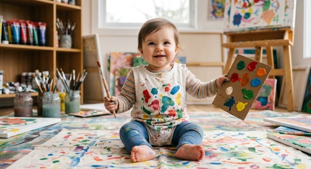 Baby artist Halloween costume
