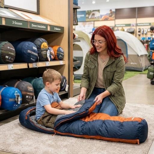 Kids sleeping bag for comfortable camping