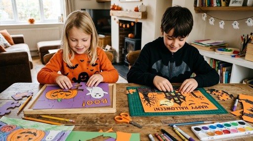 Halloween puzzle pictures for kids