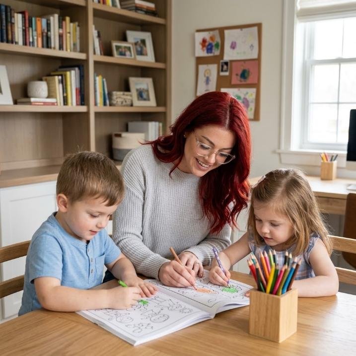 Mom sharing real-life tips for kids
