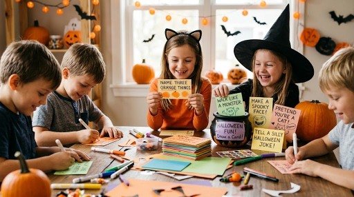 DIY Halloween game cards for kids