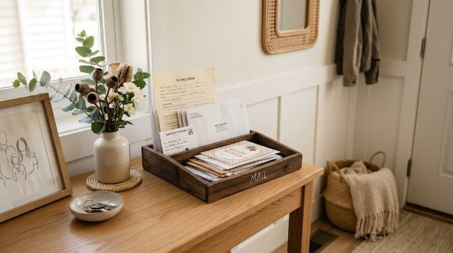 Paperwork tray for documents needing attention